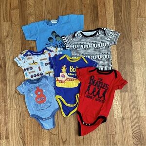 VARIOUS BRANDS | Beatles Onesies and T-Shirt (Size NB-18 month)
